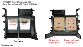 HVAC sub assembly 2002-2004 WJ