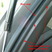 Door trim rubber molding