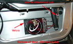 Rear door speaker opening