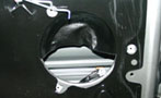 Rear door speaker opening