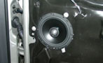 Rear door speaker opening
