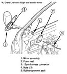 Side view mirror parts