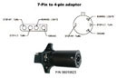 7-pin to 4-pin adaptor